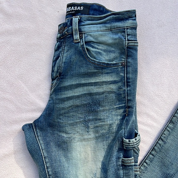 Valabasas Stacked Men’s Jeans – Waist 29, Blue, 40” Inseam - Picture 3 of 14